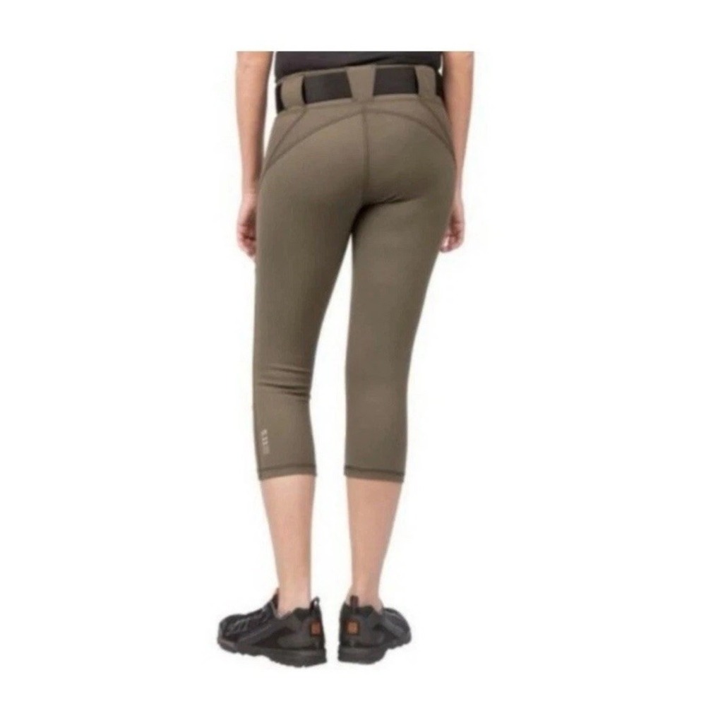5.11 Tactical Women's Raven Range Cropped Leggings in Olive Green Small (B3)